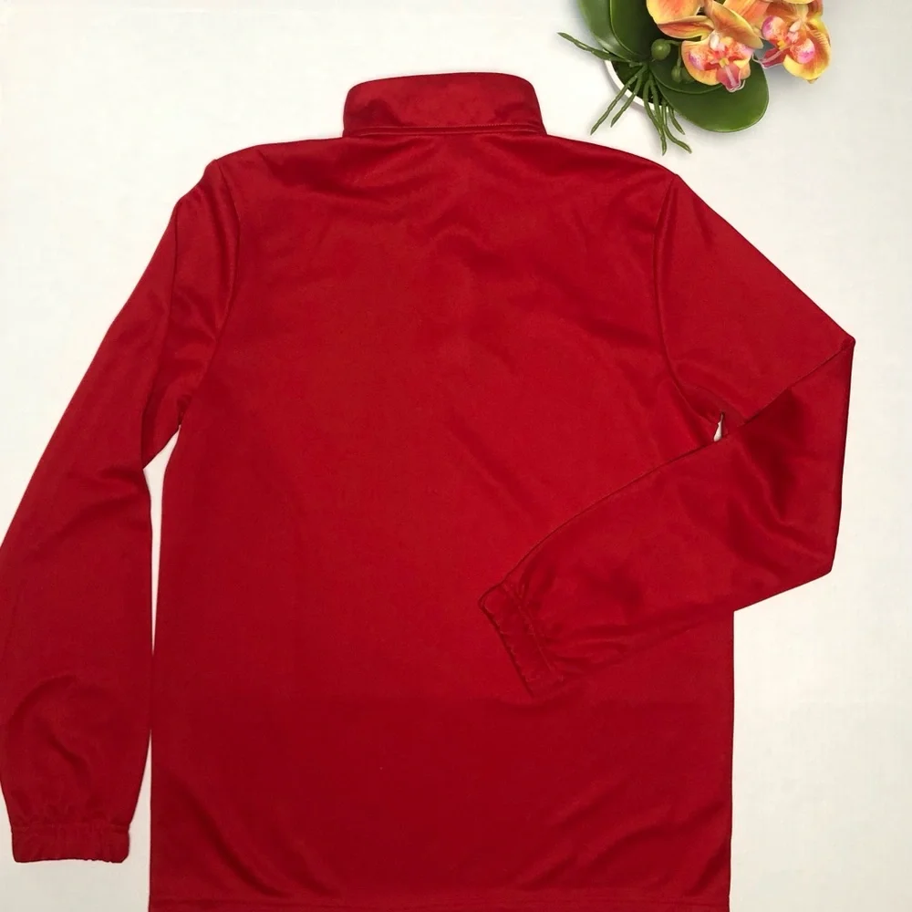 ⭐️NEW⭐️Adidas Boy’s Climalite Long Sleeve Red - Picture 2 of 6